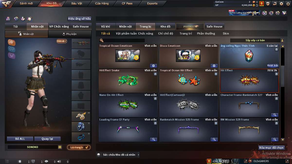 shop acc cf uy tin gia re